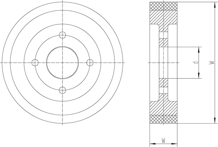 法蘭結(jié)構(gòu)驅(qū)動輪